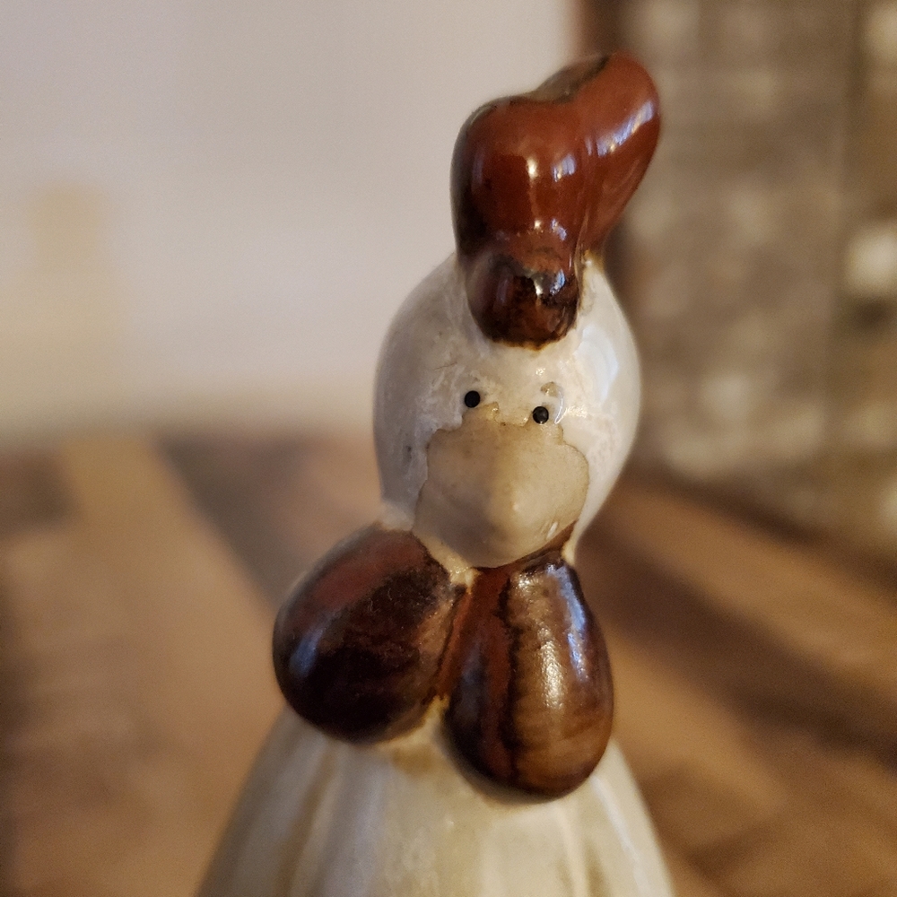 Ceramic Rooster chicken figurine farmhouse country primitive garden home decor - Picture 15 of 16